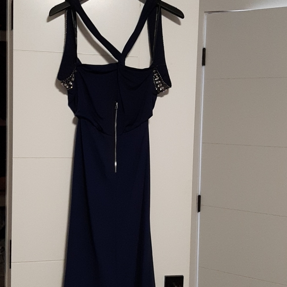 BNWT Tfnc London cache glamour maxi navy dress - Picture 9 of 14